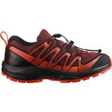Salomon XA PRO V8 Trail Running Shoe - Kids' Madder Brown/Black/Red Orange, 2.0