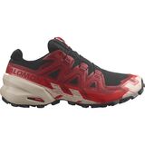 Salomon Speedcross 6 GTX Trail Running Shoe - Men's Black/Red Dalhia/Poppy Red, US 8.0/UK 7.5
