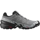 Salomon Speedcross 6 Wide Trail Running Shoe - Men's Quiet Shade/Black/Pearl Blue, US 10.5/UK 10.0