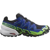 Salomon Spikecross 6 GTX Trail Running Shoe Black/Surf The Web/Green Gecko, US 9.5/UK 9.0