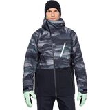 686 Hydra Down Thermagraph GORE-TEX Jacket - Men's Dusty Orchid Waterland Camo Colorblock, XL