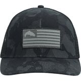 Simms Tactical Trucker Hat Regiment Camo Carbon, One Size