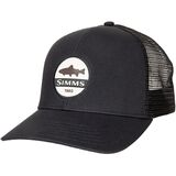 Simms Trout Patch Trucker Hat Black, One Size