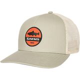 Simms Trout Patch Trucker Hat Khaki, One Size