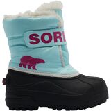 Sorel Snow Commander Boot - Toddler Girls' Ocean Surf/Cactus Pink, 7.0