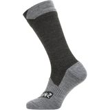 SealSkinz Waterproof All Weather Mid Length Sock Black/Grey Marl, M