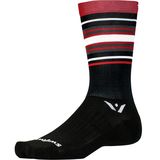 Swiftwick Aspire Seven Stripe Sock Red/Gray, XL