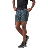 Smartwool Merino Sport Lined 5in Short - Men's Black Composite Print, L