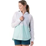 Smartwool Merino Sport Ultra Light Anorak Pullover Jacket - Women's Bleached Aqua, L