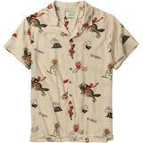 The Critical Slide Society Hula Short-Sleeve Resort Shirt - Men's Ecru, XL