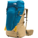 The North Face Terra 55L Backpack - Kids' Banff Blue/Antelope Tan/Summit Gold, One Size