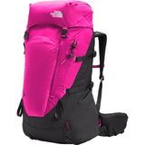 The North Face Terra 55L Backpack - Kids' Linaria Pink/TNF Black, One Size