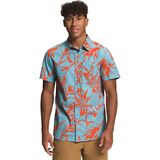 The North Face Short Sleeve Baytrail Pattern Shirt - Men's Reef Waters Tropical Paintbrush Print, M