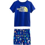 The North Face Cotton Summer Set - Toddlers' Bolt Blue Critter Crawl Print, 4T