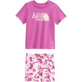 The North Face Cotton Summer Set - Toddlers' Lilac Sachet Pink Turtle Shell Print, 5T