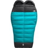 The North Face Inferno Double Sleeping Bag: 15F Down Enamel Blue/TNF Black, One Size