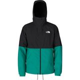 The North Face Antora Rain Hooded Jacket - Men's TNF Black/Lichen Teal, XL