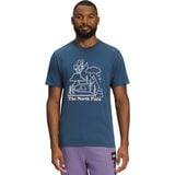 The North Face Places We Love Short-Sleeve T-Shirt - Men's Shady Blue, XXL