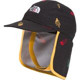 The North Face Class V Sun Buster Hat - Infants' TNF Black Tossed Logo Grid Print, 6-24M