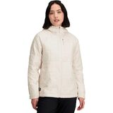 The North Face Circaloft Hooded Jacket - Women's White Dune, L