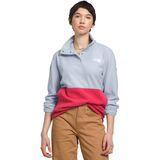 The North Face Pali Pile Fleece 1/4 Snap Pullover - Women's Dusty Periwinkle/Clay Red, L