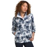 The North Face Pali Pile Fleece 1/4 Snap Pullover - Women's Dusty Periwinkle Crosshatch Camo Print, S