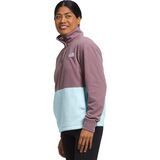 The North Face Pali Pile Fleece 1/4 Snap Pullover - Women's Fawn Grey/Icecap Blue, L