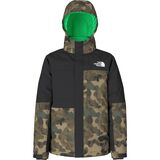The North Face Freedom Extreme Insulated Jacket - Boys' Utility Brown Camo Texture Small Print, XL