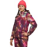The North Face Freedom Insulated Jacket - Girls' Boysenberry Paint Lightening Small Print, XS
