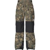 The North Face Freedom Insulated Pant - Boys' Utility Brown Camo Texture Small Print, L