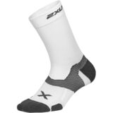 2XU Vectr Ultralight Crew Sock White/Grey, L