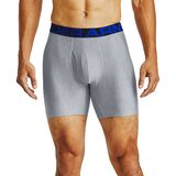 Under Armour Tech 6in Boxerjock Underwear - 2-Pack - Men's Academy/Mod Gray Light Heather, XL