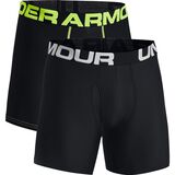 Under Armour Tech 6in Boxerjock Underwear - 2-Pack - Men's Black/Black, XL