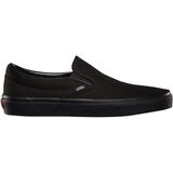 Vans Classic Slip-On Shoe Black/Black, Mens 8.5/Womens 10.0