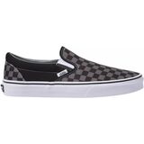 Vans Classic Slip-On Shoe Black/Pewter Checkerboard, Mens 4.5/Womens 6.0