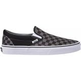 Vans Classic Slip-On Shoe Black/Pewter Checkerboard, Mens 6.5/Womens 8.0
