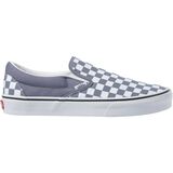 Vans Classic Slip-On Shoe (Checkerboard) Blue Granite/True White, Mens 5.0/Womens 6.5