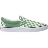Vans Classic Slip-On Shoe (Checkerboard) Shale/True White, Mens 10.0/Womens 11.5