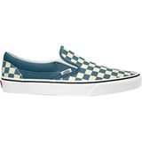 Vans Classic Slip-On Shoe (Checkerboard) Blue Mirage/True White, Mens 10.0/Womens 11.5