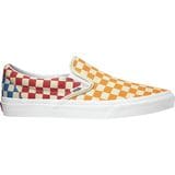 Vans Classic Slip-On Shoe (checkerboard) Multi/True White, Mens 9.5/Womens 11.0