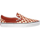 Vans Classic Slip-On Shoe (Checkerboard) Picante/True White, Mens 6.5/Womens 8.0