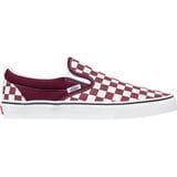 Vans Classic Slip-On Shoe (Checkerboard) Port Royale/True White, Mens 7.0/Womens 8.5