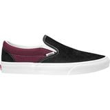 Vans Classic Slip-On Shoe (P&C) Black/Port Royale Llt, Mens 8.5/Womens 10.0