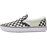 Vans Comfycush Slip-On Shoe (Checkerboard) Black/Off White, Mens 10.0/Womens 11.5