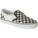 Vans Classic Slip-On Skate Shoe - Kids' Black And White Checker/White, 3.5