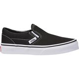 Vans Classic Slip-On Skate Shoe - Kids' Black/True White, 2.5