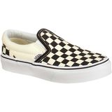 Vans Classic Slip-On Skate Shoe - Girls' (Checkerboard) Black/White, 11.0
