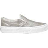 Vans Classic Slip-On Skate Shoe - Girls' Silver/Silver, 1.0