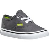 Vans Authentic Shoe - Toddlers' (Pop) Pewter/Lime Punch, 10.0