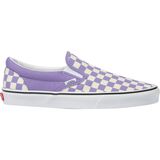Vans Checkerboard Classic Slip-On Shoe (Checkerboard) Chalk Violet/True White, Mens 11.5